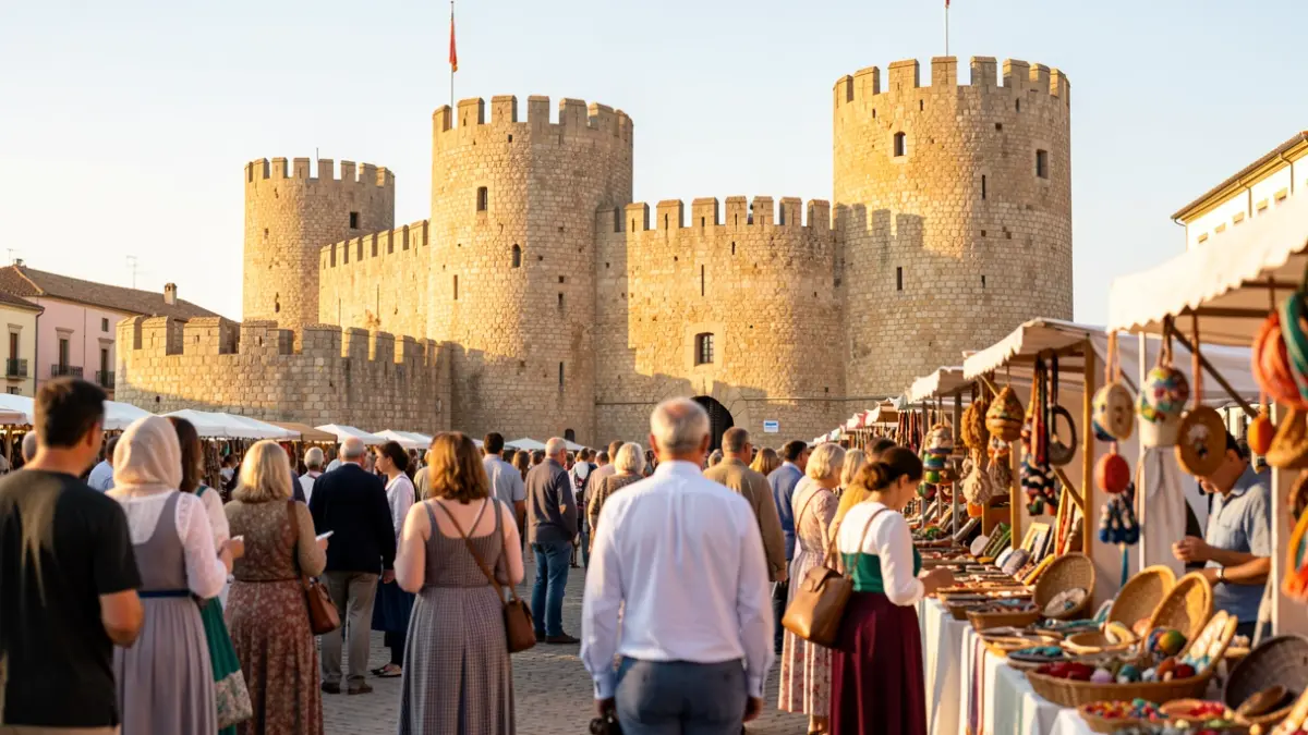 Imagen genérica del Castillo de Luna en Rota durante una exposición artesanal.