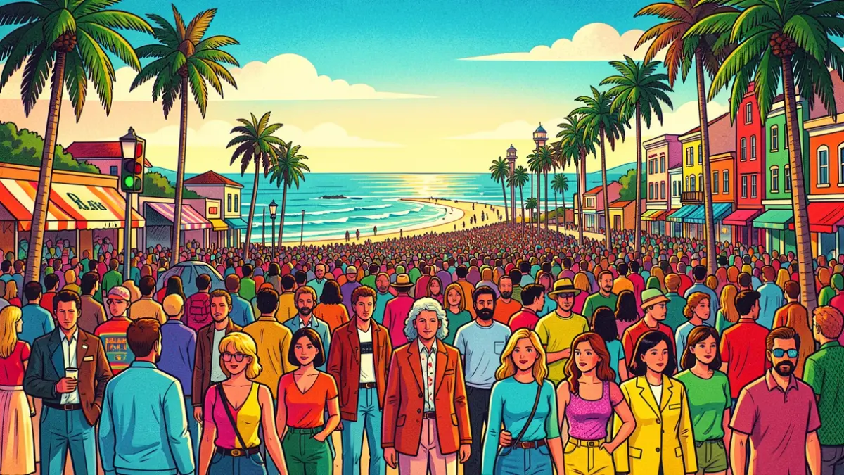 Imagen genérica de ilustración retro y vibrante inspirada en la cultura pop de los 80.
