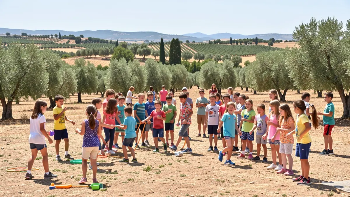 Generic image of children participating in outdoor summer camp activities.