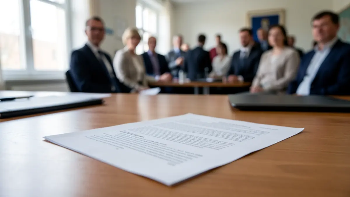 Generic image of a driving test in an administrative office.