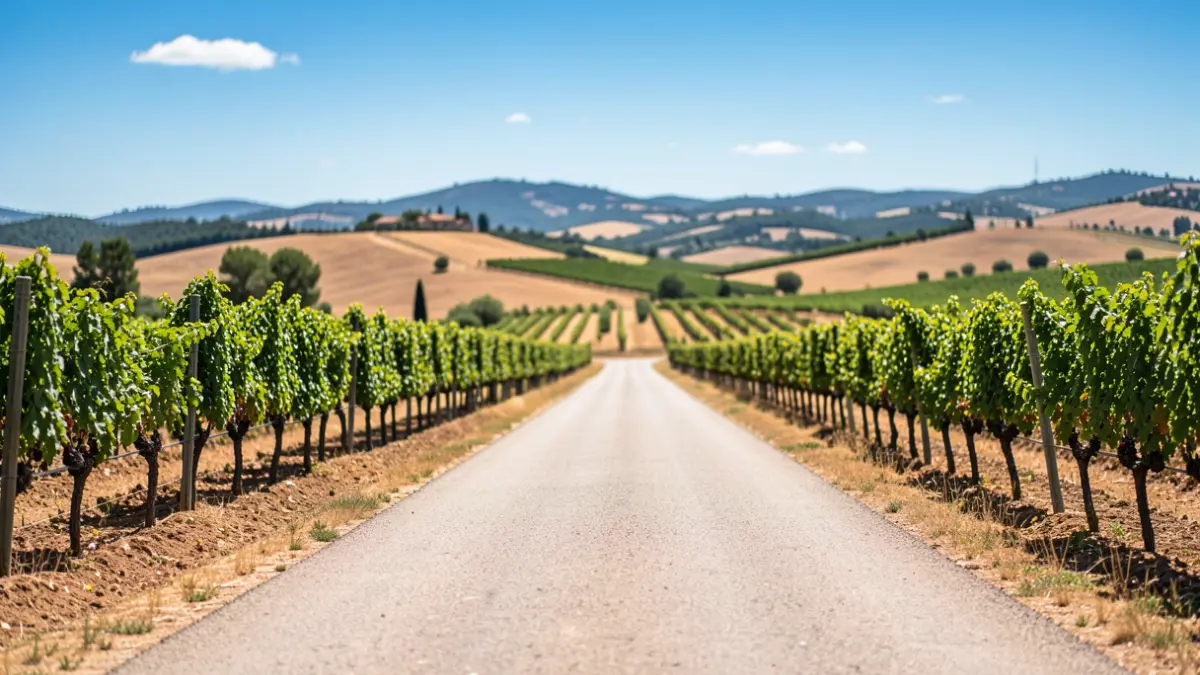 Imagen genérica de una carretera rural en Andalucía.