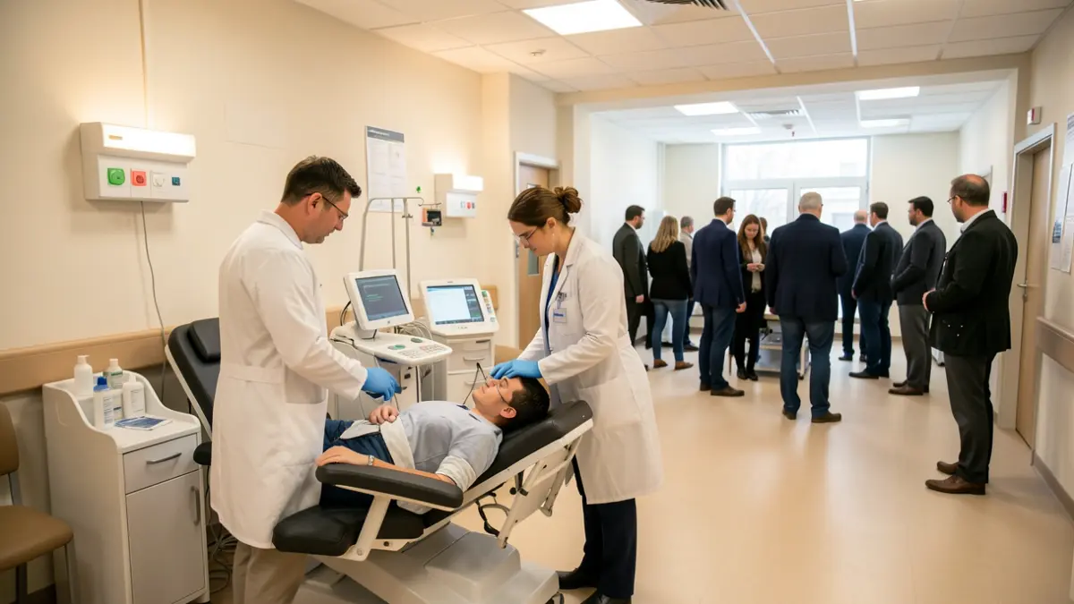 Imagen genérica de una sala de donación de sangre en un hospital.