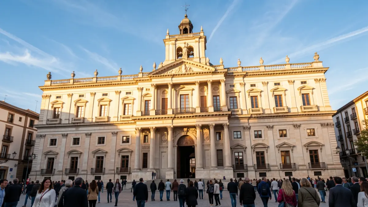 Facade of the Palacio de la Merced in Córdoba.