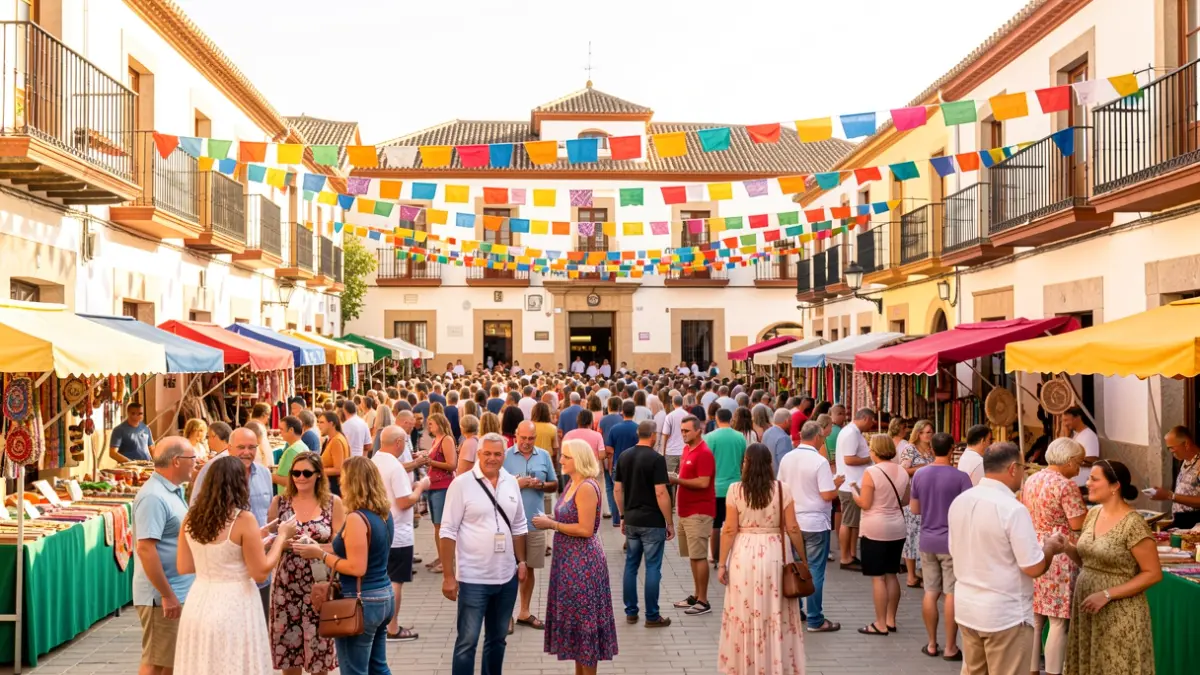 Fariñas Square in La Línea de la Concepción during the LGTBIQ+ Pride celebration.