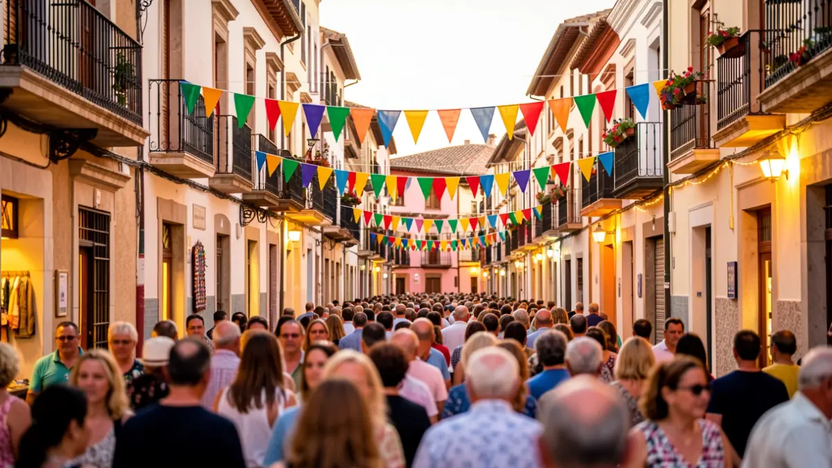 Imagen genérica de una fiesta popular en Andalucía con ambiente festivo.
