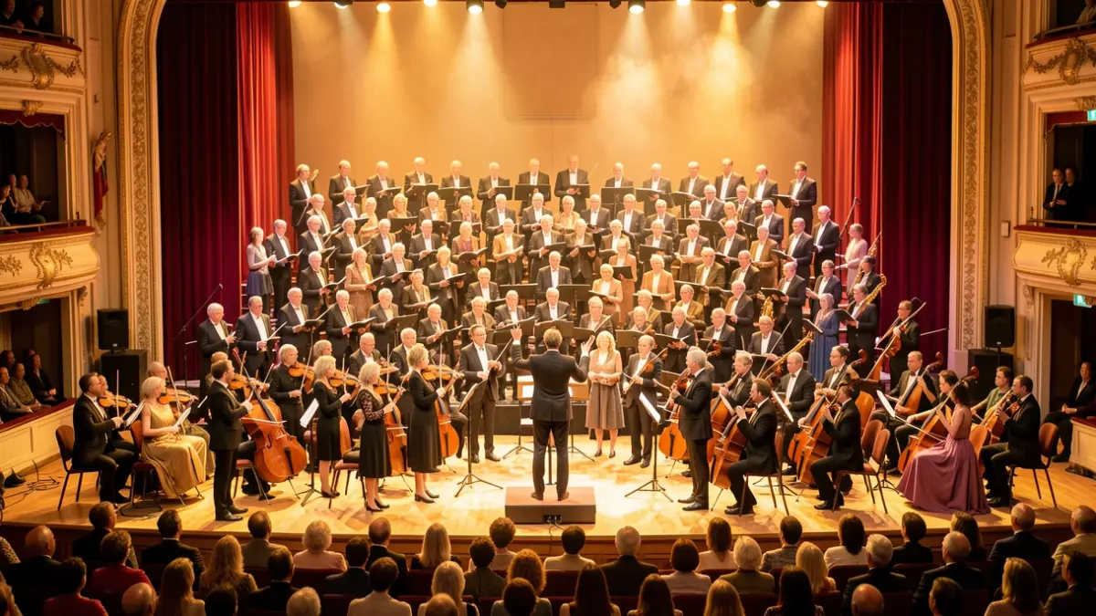 Imagen genérica de una orquesta celebrando un aniversario.