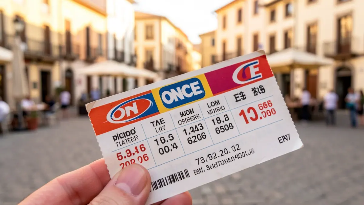 Generic image of a winning ONCE lottery ticket.