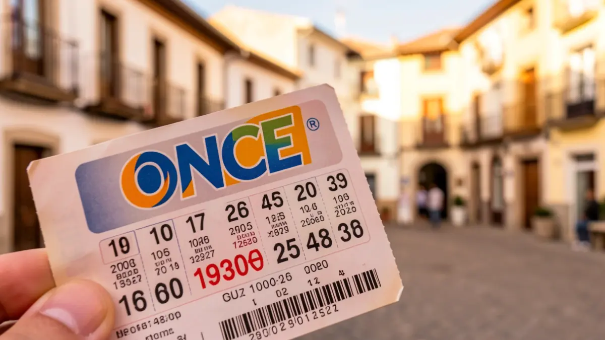 Generic image of a winning ONCE lottery ticket.