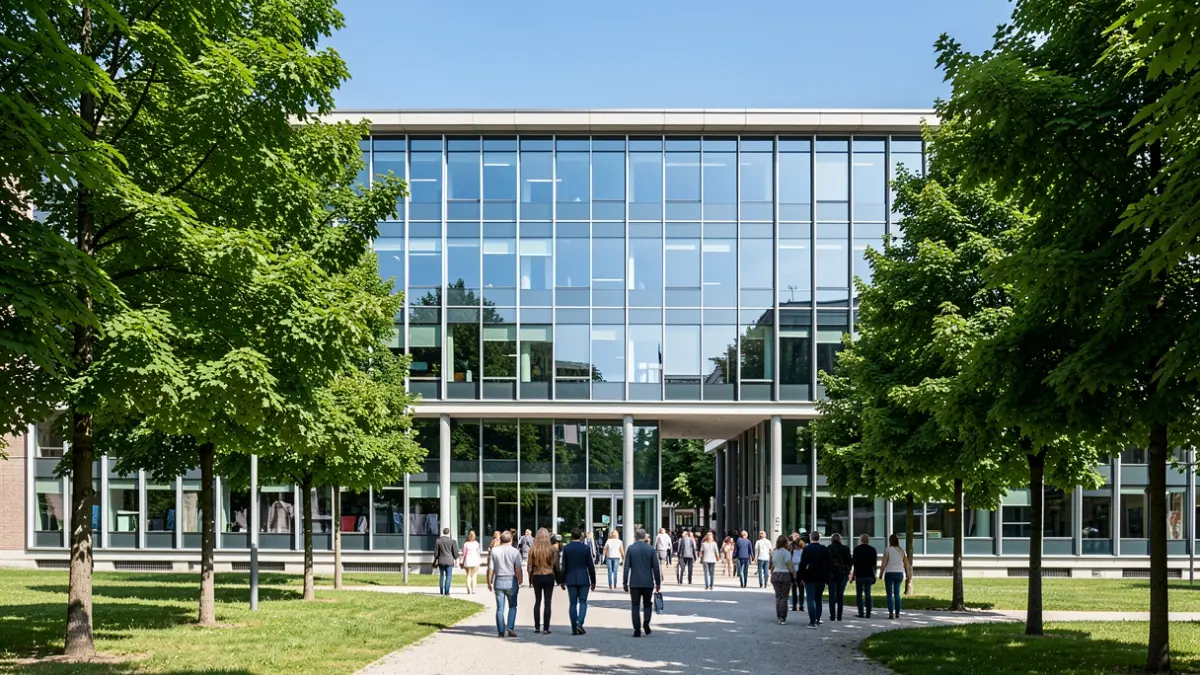 Imagen genérica de un edificio universitario moderno.