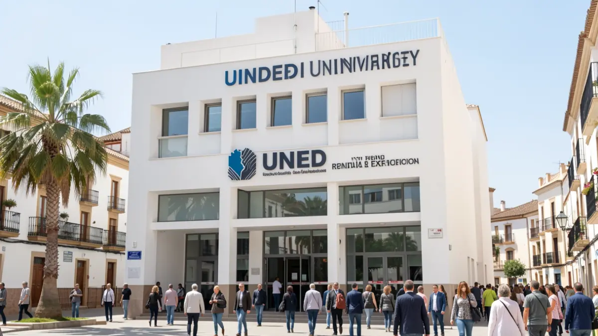 Facade of the UNED classroom in Ronda.