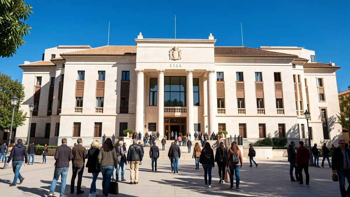 Fachada de la Universidad de Jaén.