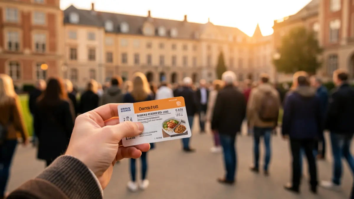 Generic image of a university meal voucher.