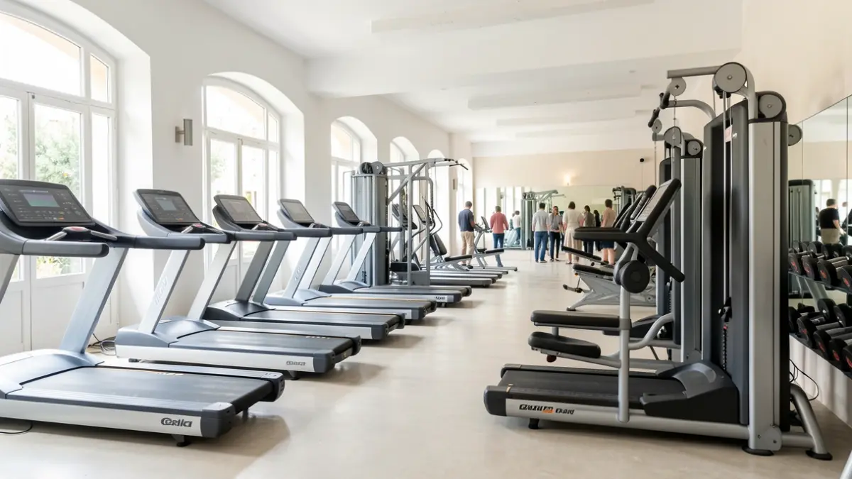 Imagen genérica de un gimnasio municipal moderno y equipado.