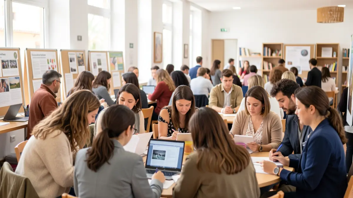 Imagen genérica de personas participando en un taller de inserción sociolaboral.