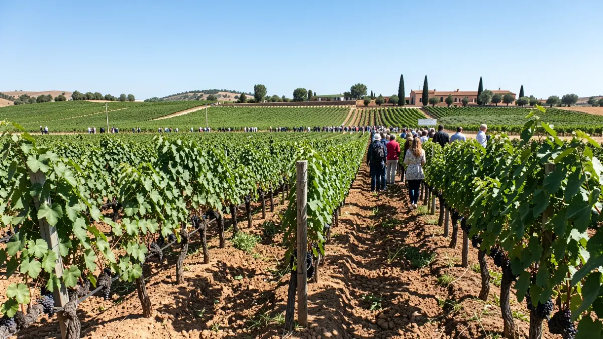 Vineyards in the Montilla-Moriles region, Andalucía.