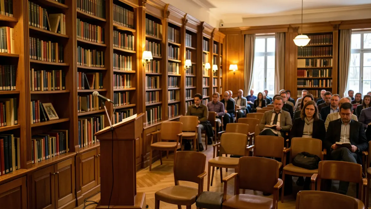 Generic image of a room prepared for a cultural event.