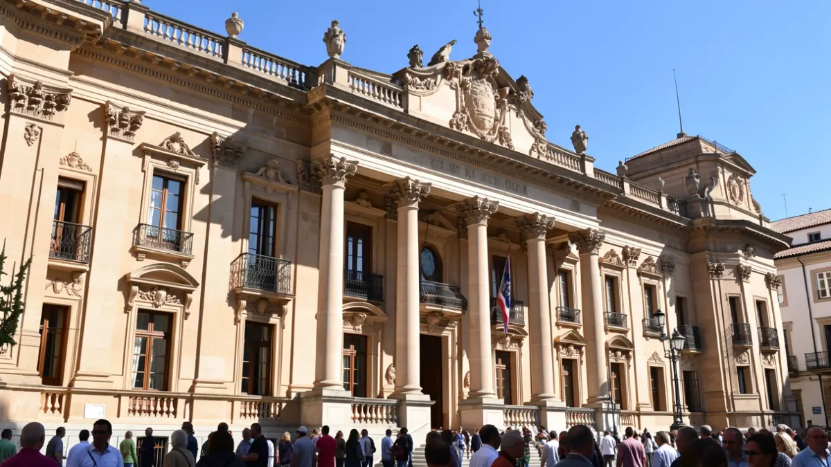 Imagen genérica de la fachada de un edificio institucional andaluz.