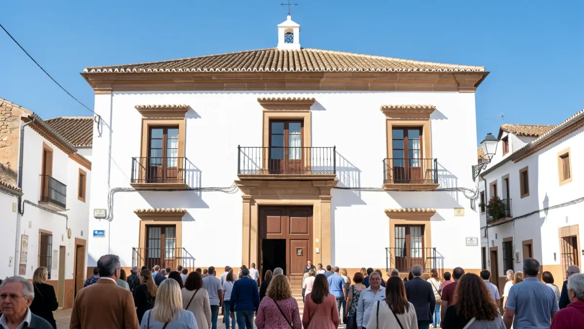 Fachada del Ayuntamiento de Pedroche.