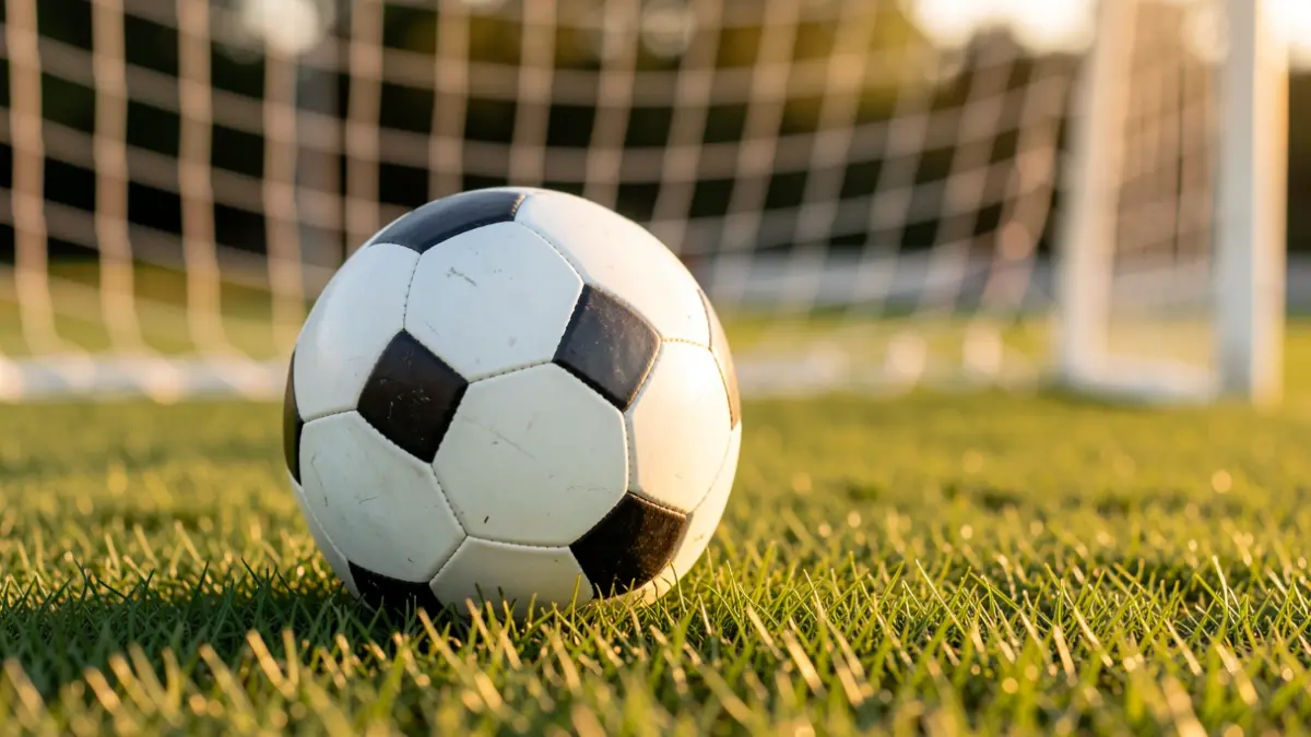 Generic image of a football field at sunset.