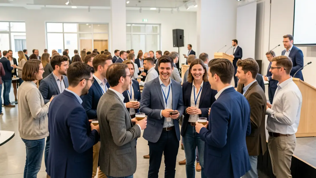 Generic image of young entrepreneurs at an awards event in Andalusia.