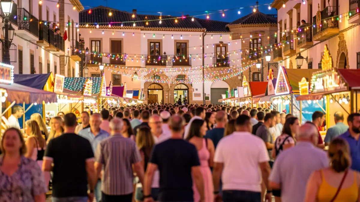 Imagen genérica de la Feria Real de Priego de Córdoba con ambiente festivo.