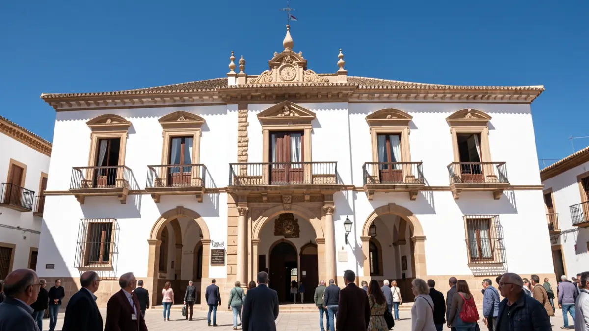 Fachada del Ayuntamiento de Priego de Córdoba.