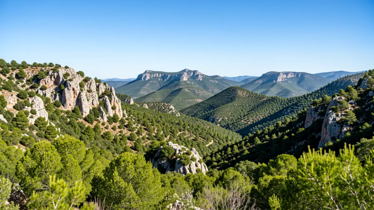 Panoramic view of Sierra Bermeja in Andalusia, highlighting its ecological value.