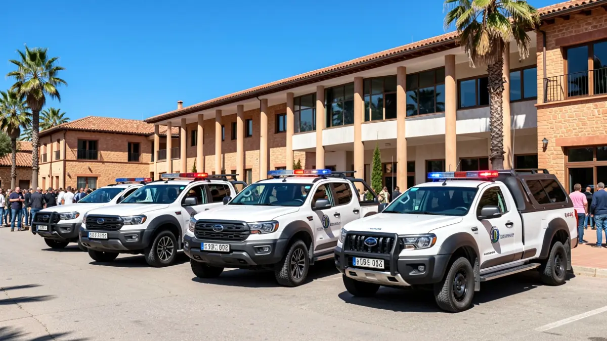 Nuevos vehículos de Protección Civil de la Diputación de Almería.