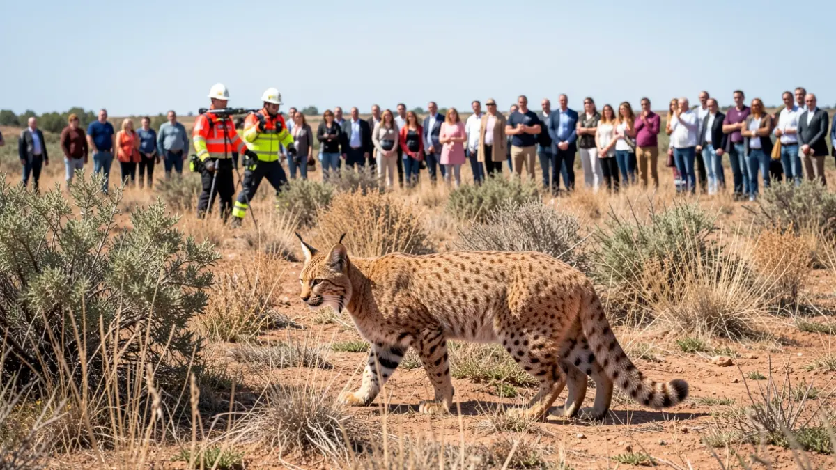 Operativo de captura de linces ibéricos en Andalucía.