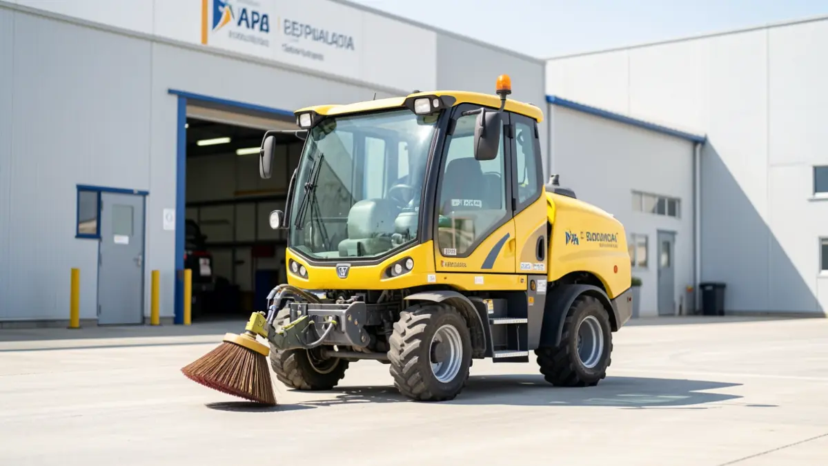 New municipal street sweeper at Soliarsa facilities in Ronda.