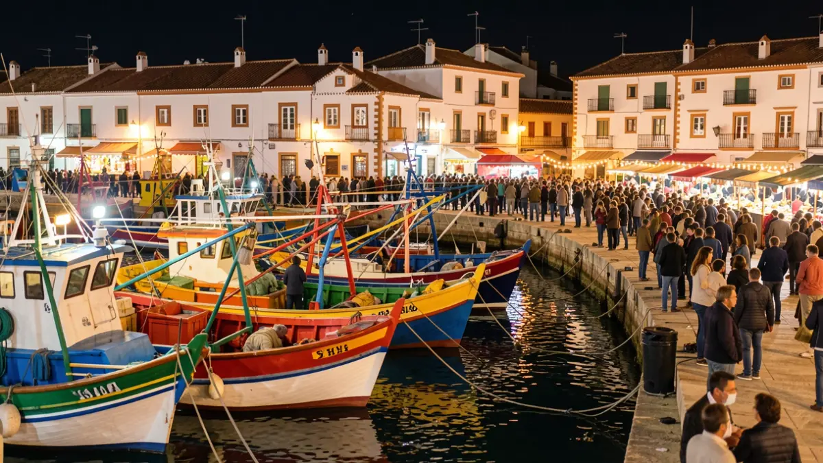 Generic image of a popular festival in an Andalusian fishing port.