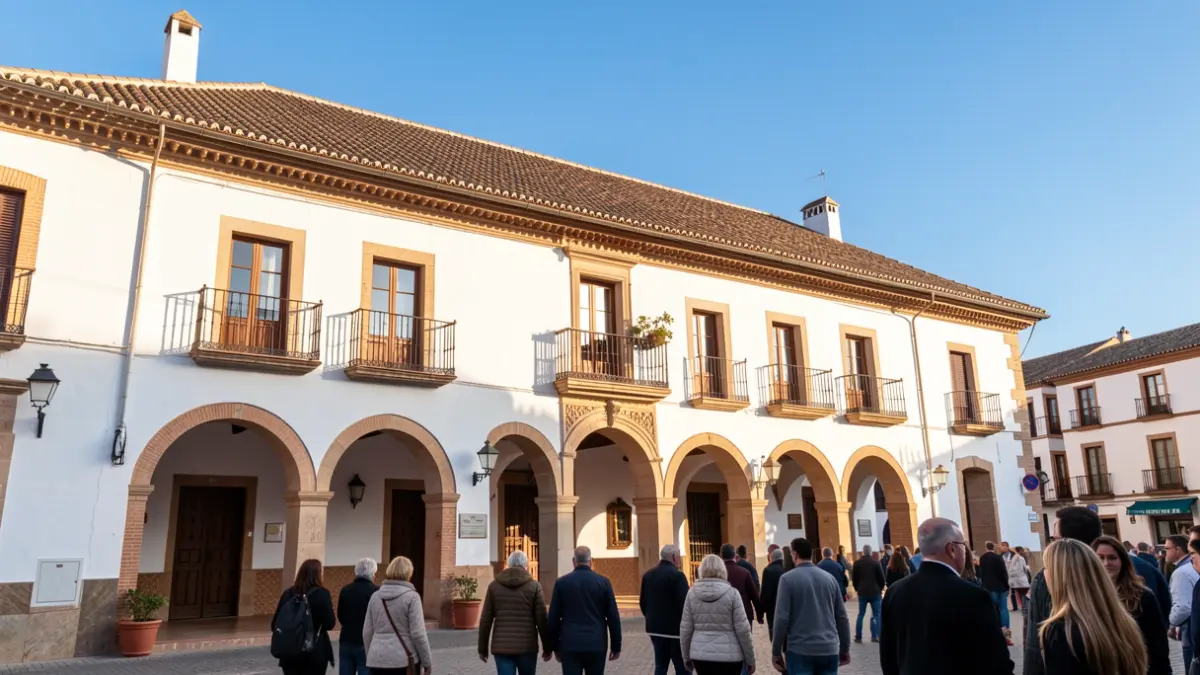Fachada del Ayuntamiento de Sanlúcar de Barrameda.
