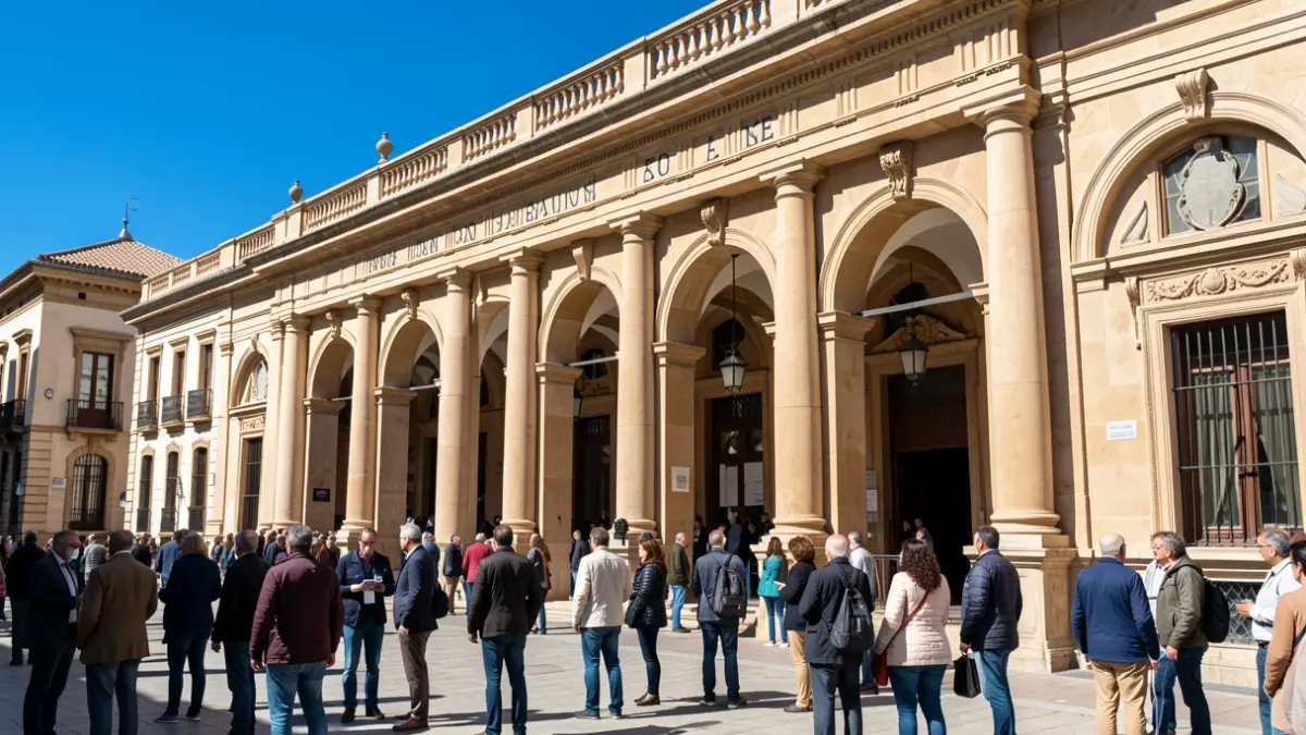 Fachada genérica de un edificio público andaluz.