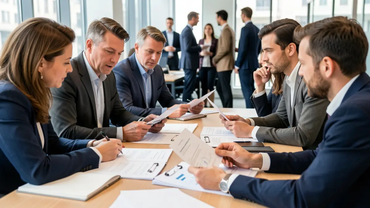 Generic image of professionals working as a team.
