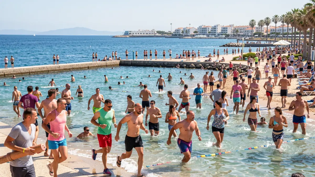Imagen genérica de personas participando en actividades deportivas al aire libre en Torremolinos.