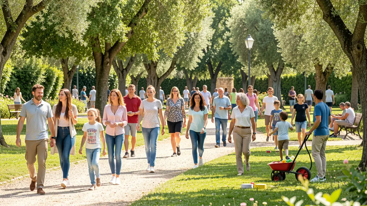 Imagen genérica de personas participando en actividades comunitarias al aire libre.
