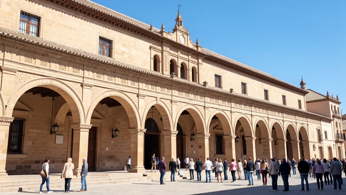 Fachada del Palacio de la Merced en Córdoba.