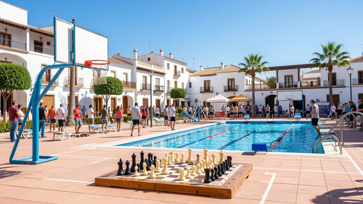 Imagen genérica de un festival deportivo inclusivo en Almería con diversas actividades.