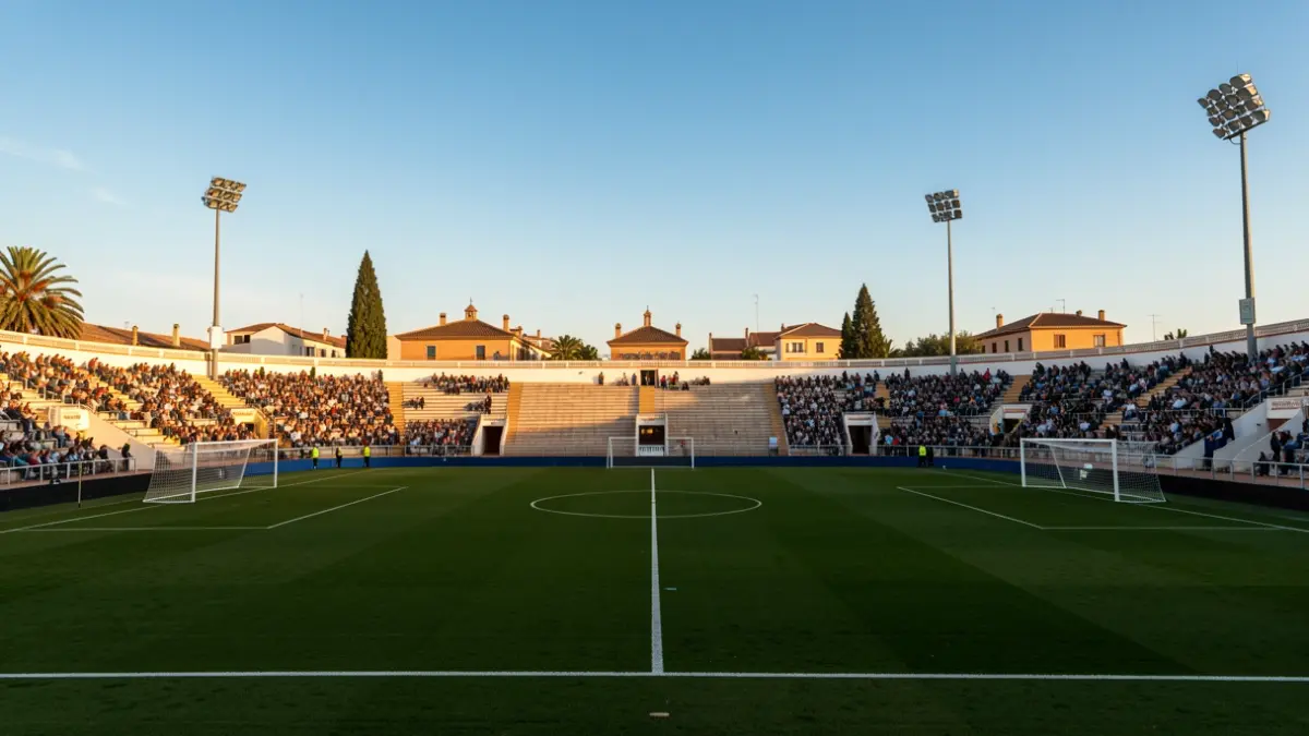 Imagen genérica de un campo de fútbol en Andalucía.