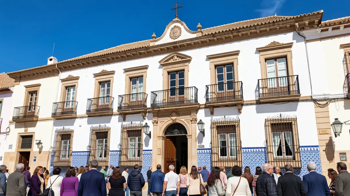 Fachada genérica de un ayuntamiento andaluz.