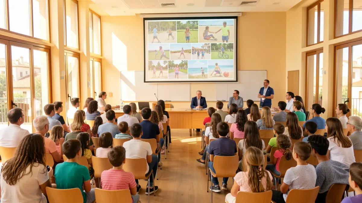 Imagen genérica de un acto de clausura de talleres de verano en un ayuntamiento andaluz.