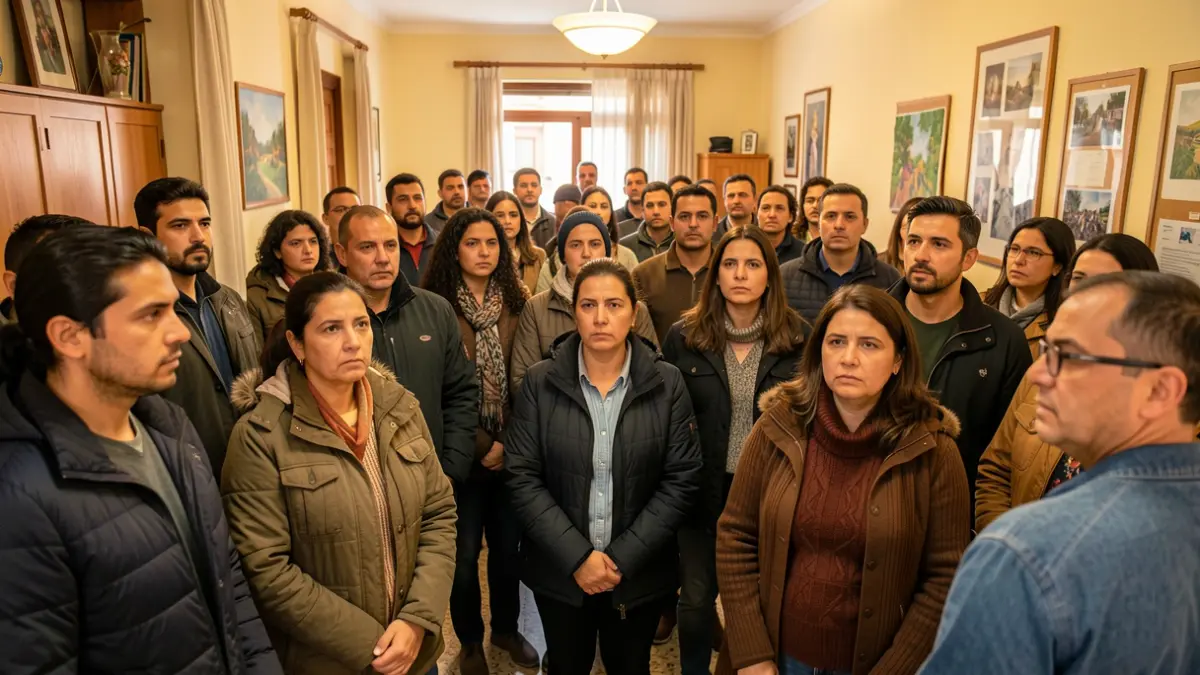 Imagen de la comunidad venezolana en Huelva mostrando solidaridad tras una catástrofe en su país.