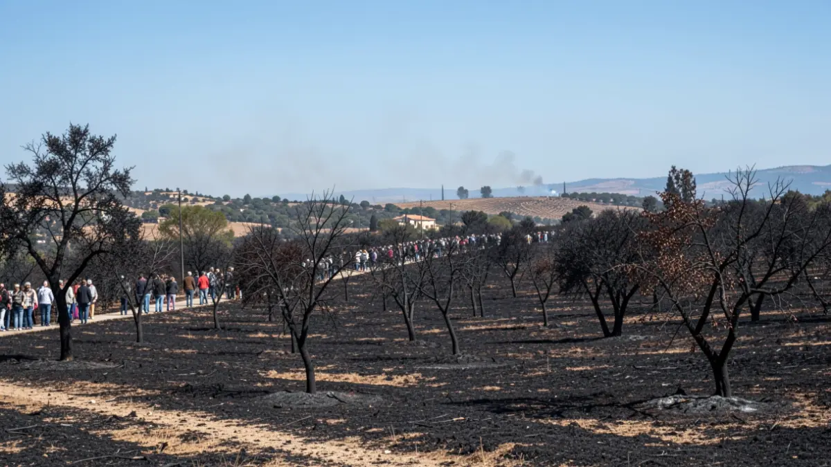 Generic image of an area burned by a forest fire.