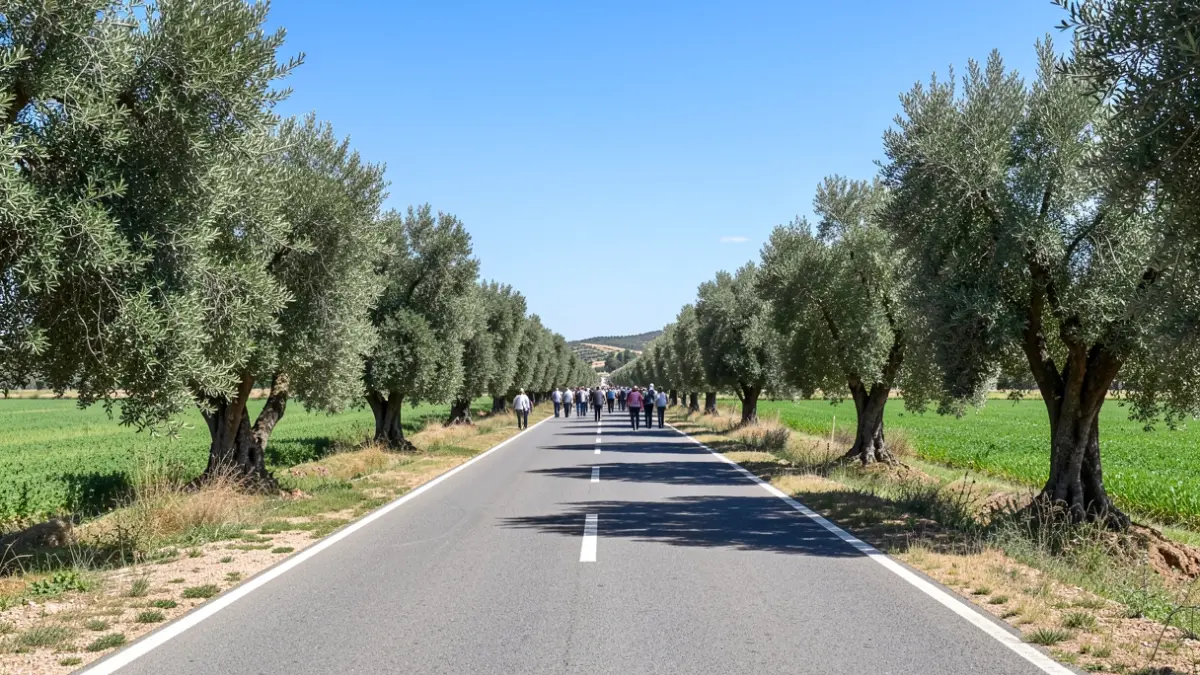 Imagen genérica de una carretera provincial en Andalucía.