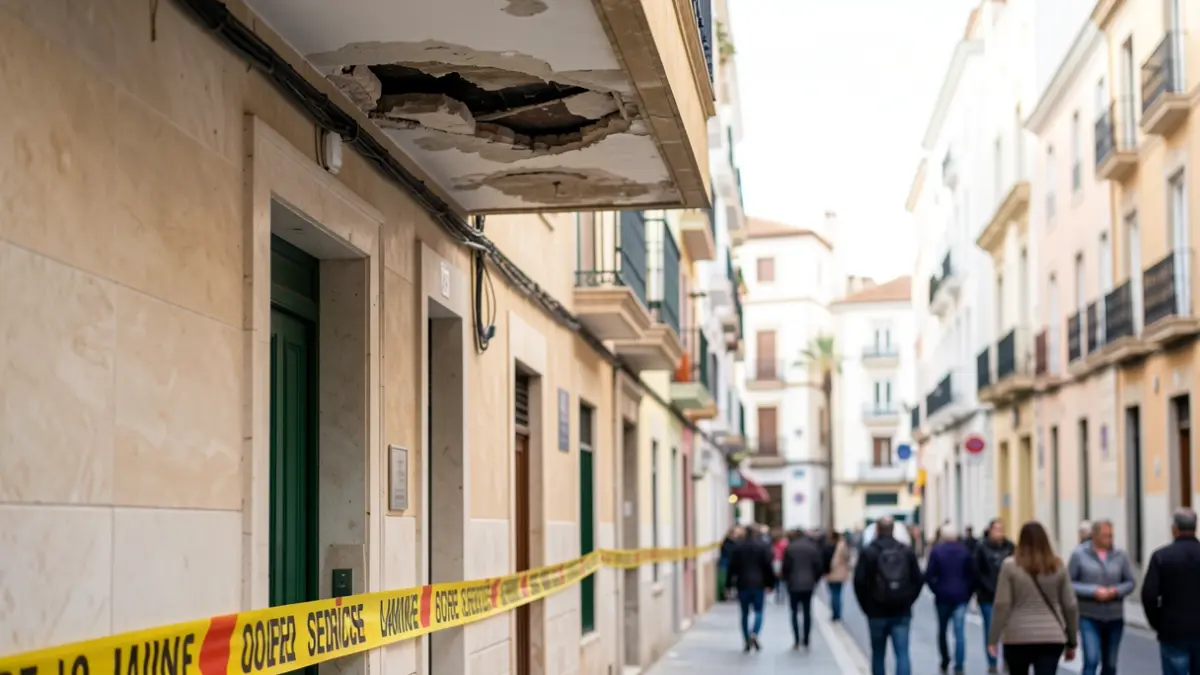 Generic image of a structural incident in a Cádiz dwelling.