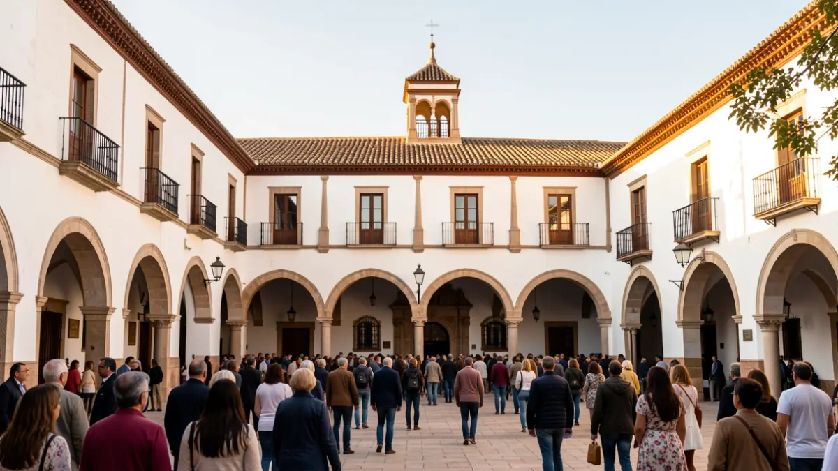 Fachada del Palacio de la Merced en Córdoba.