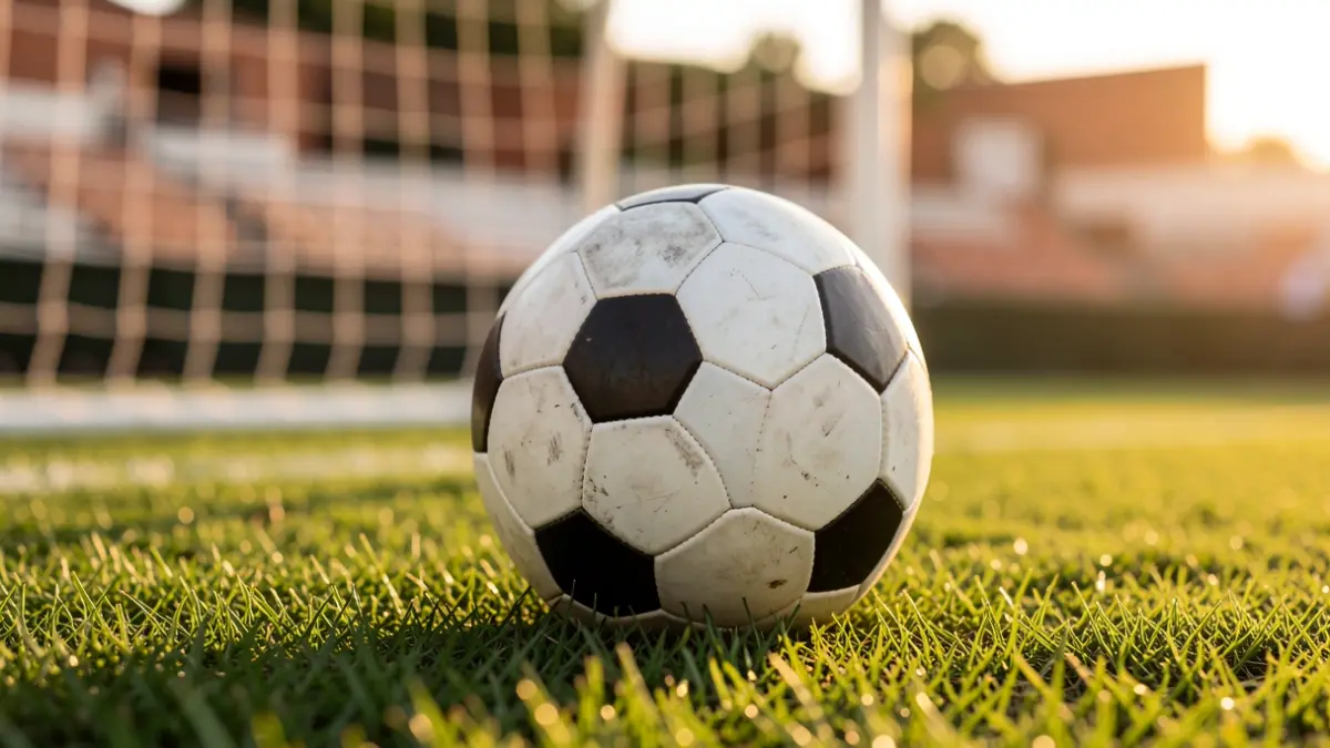 Imagen genérica de un balón de fútbol en un campo.