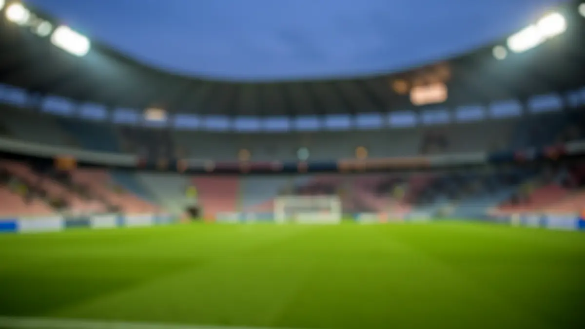 Generic image of a football stadium at dusk.