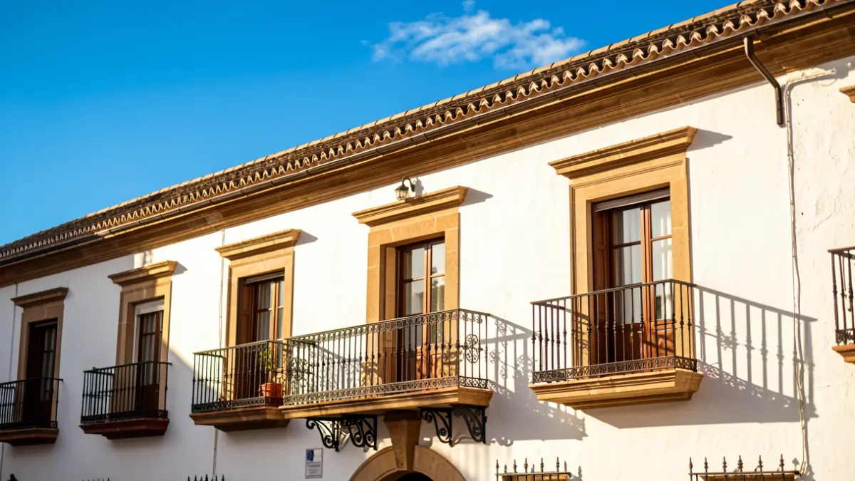 Fachada del Ayuntamiento de Bailén, edificio institucional con arquitectura andaluza.