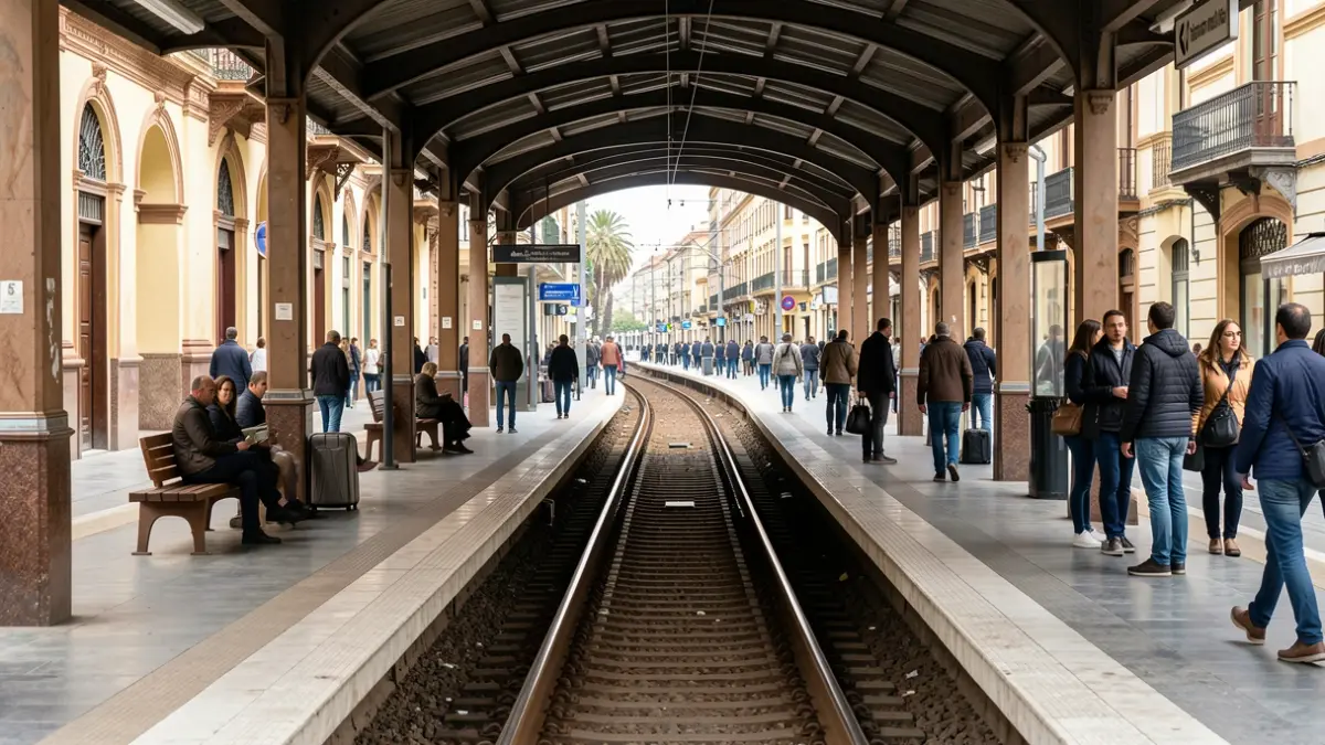 Imagen genérica de una estación de metro vacía en Andalucía.